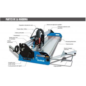 Cortadora Material Portátil ELITE 123 Disco 125 mm 230V