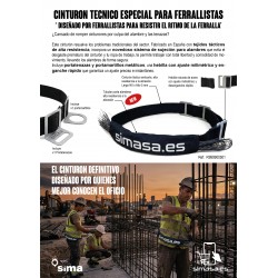 Cinturón FERRALLA SIMA 5cm 140cm
